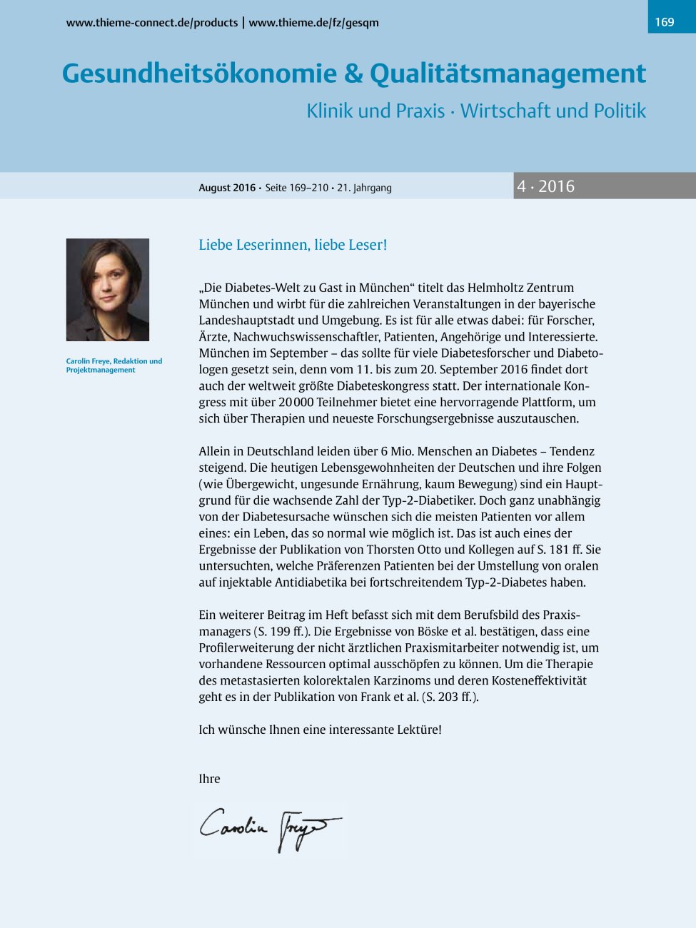 Vorschauseite 1: Liebe Leserinnen, liebe Leser!