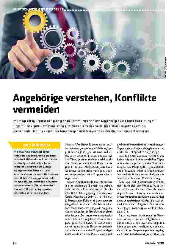 Vorschauseite 1: Angehörige verstehen, Konflikte vermeiden