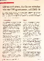 Vorschauseite 1: Gibt es noch etwas, das Sie uns mitteilen möchten? Pflegepersonen und COVID-19