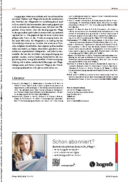 Vorschauseite 2: Primärversorgung und Pflege – Deutschland und Österreich in Bewegung?
