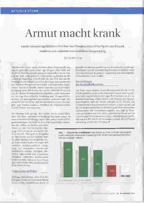 Vorschauseite 1: Armut macht krank.