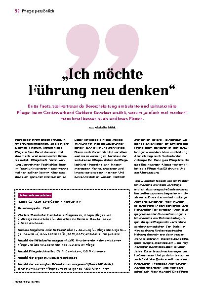 Vorschauseite 1: „Ich möchte Führung neu denken“