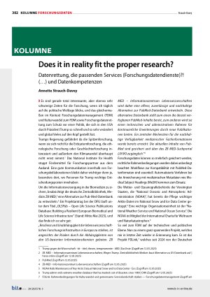 Vorschauseite 1: Does it in reality fit the proper research? Datenrettung, die passenden Services (Forschungsdatendienste)? ! (…) und Datenkompetenze