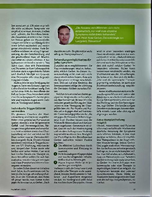 Vorschauseite 2: Rosazea: herausfordernd, aber gut therapierbar