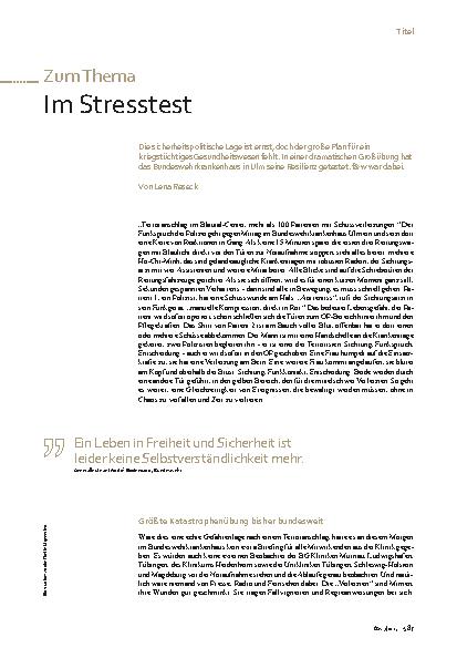 Vorschauseite 1: Im Stresstest