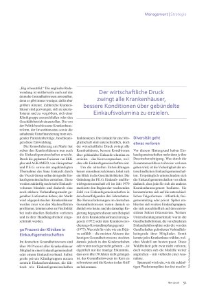Vorschauseite 2: Zusammenschluss der Einkaufsgemeinschaften Drei große Player am Markt