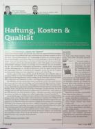 Vorschauseite 1: Haftung, Kosten & Qualität