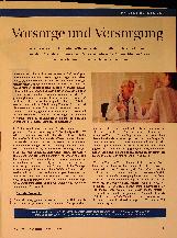 Vorschauseite 1: Vorsorge und Versorgung