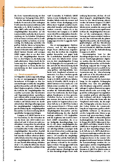 Vorschauseite 4: Zusammenhänge zwischen der morphologischen Bewusstheit und Lese-Rechtschreibkompetenzen bei Grundschüler: innen*