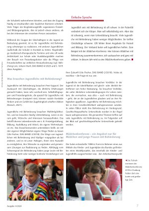 Vorschauseite 2: Jugendlich sein, Mädchen sein mit Behinderung