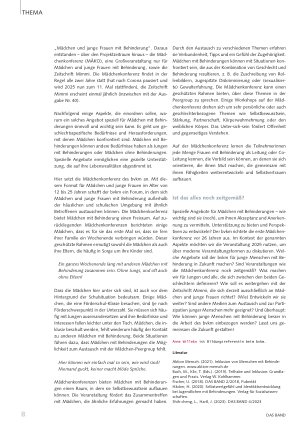 Vorschauseite 3: Jugendlich sein, Mädchen sein mit Behinderung