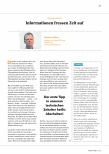 Vorschauseite 1: Informationen fressen Zeit auf.