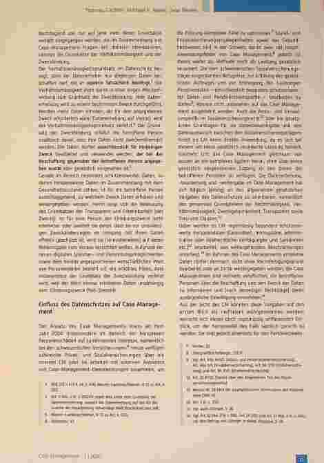 Vorschauseite 2: Case-Management-Standards und datenschutzrechtliche Grundprinzipien