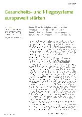Vorschauseite 1: Gesundheitsund Pflegesysteme europaweit stärken
