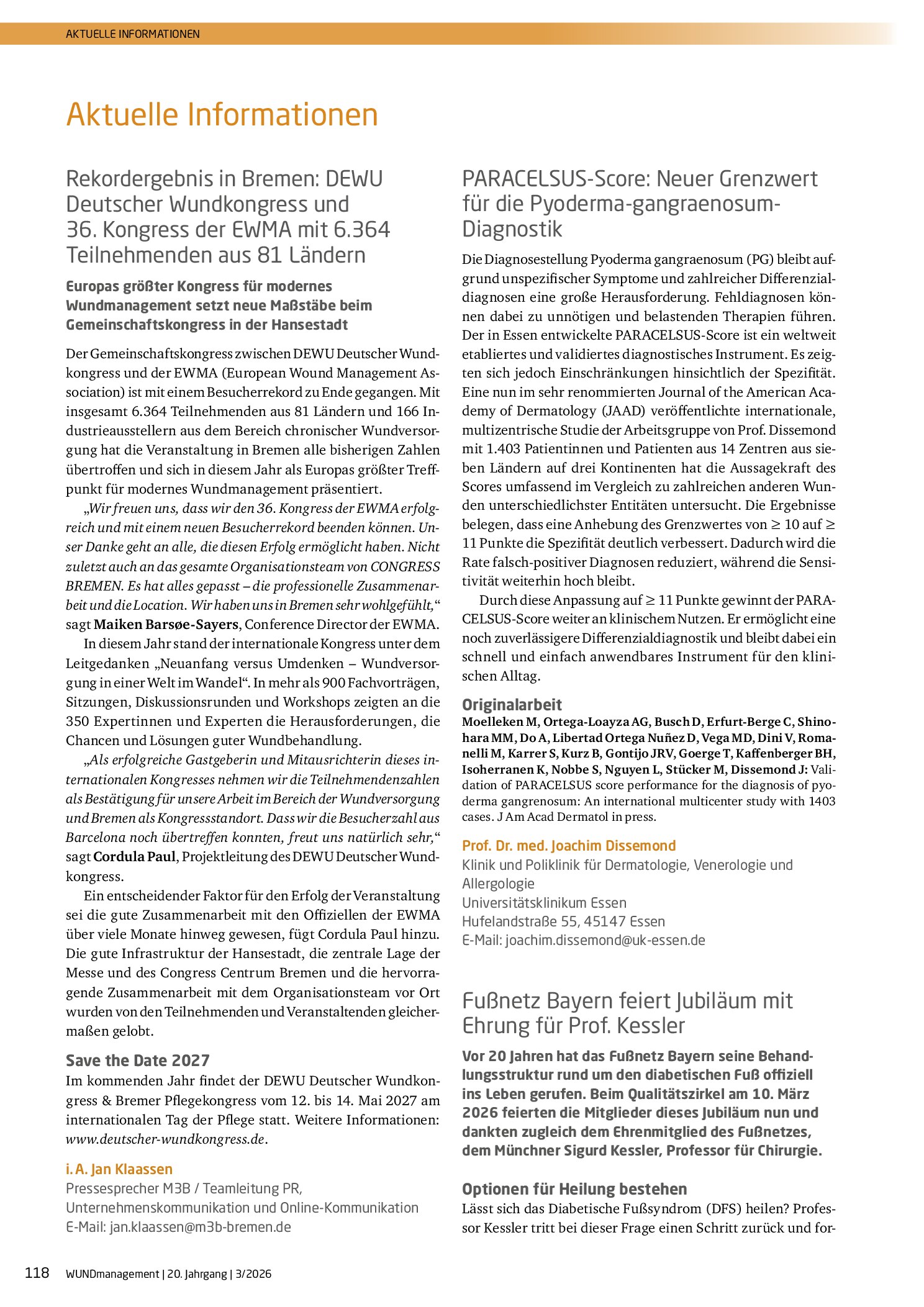 Vorschauseite 1: Aktuelle Informationen