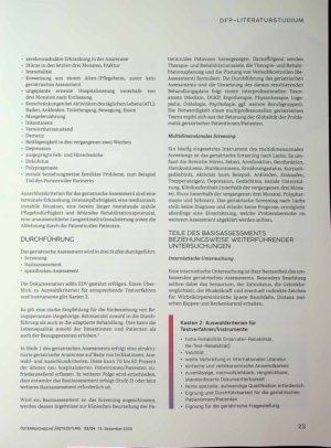 Vorschauseite 3: Das geriatrische Assessment