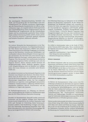 Vorschauseite 4: Das geriatrische Assessment