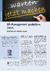 Vorschauseite 1: OP-Management gestalten. Jetzt.