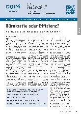 Vorschauseite 1: Bürokratie oder Effizienz? Eine Evaluation der Auswirkungen der PrüfV 2022