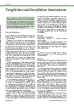 Vorschauseite 1: Taugliches und bewährtes Instrument