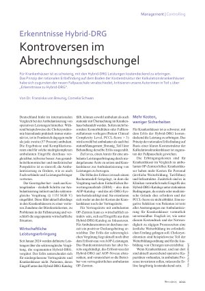 Vorschauseite 2: Erkenntnisse Hybrid-DRG Kontroversen im Abrechnungsdschungel