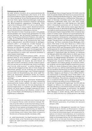 Vorschauseite 2: Rassismuskritische Bildung in der Ergotherapie-Lehre: Eine Analyse curricularer Vorgaben in Deutschland