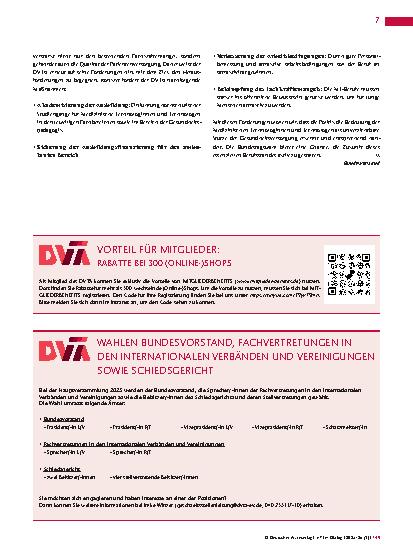 Vorschauseite 2: Neues aus der Berufspolitik