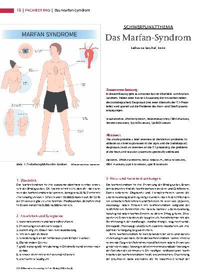 Vorschauseite 1: Das Marfan -Syndrom