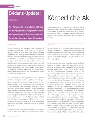 Vorschauseite 1: Körperliche Akivität bei Asthma-Patienten