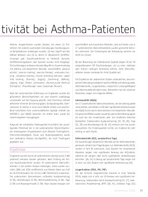 Vorschauseite 2: Körperliche Akivität bei Asthma-Patienten