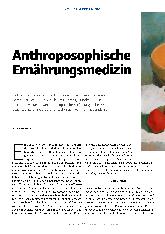 Vorschauseite 1: Anthroposophische Ernährungsmedizin