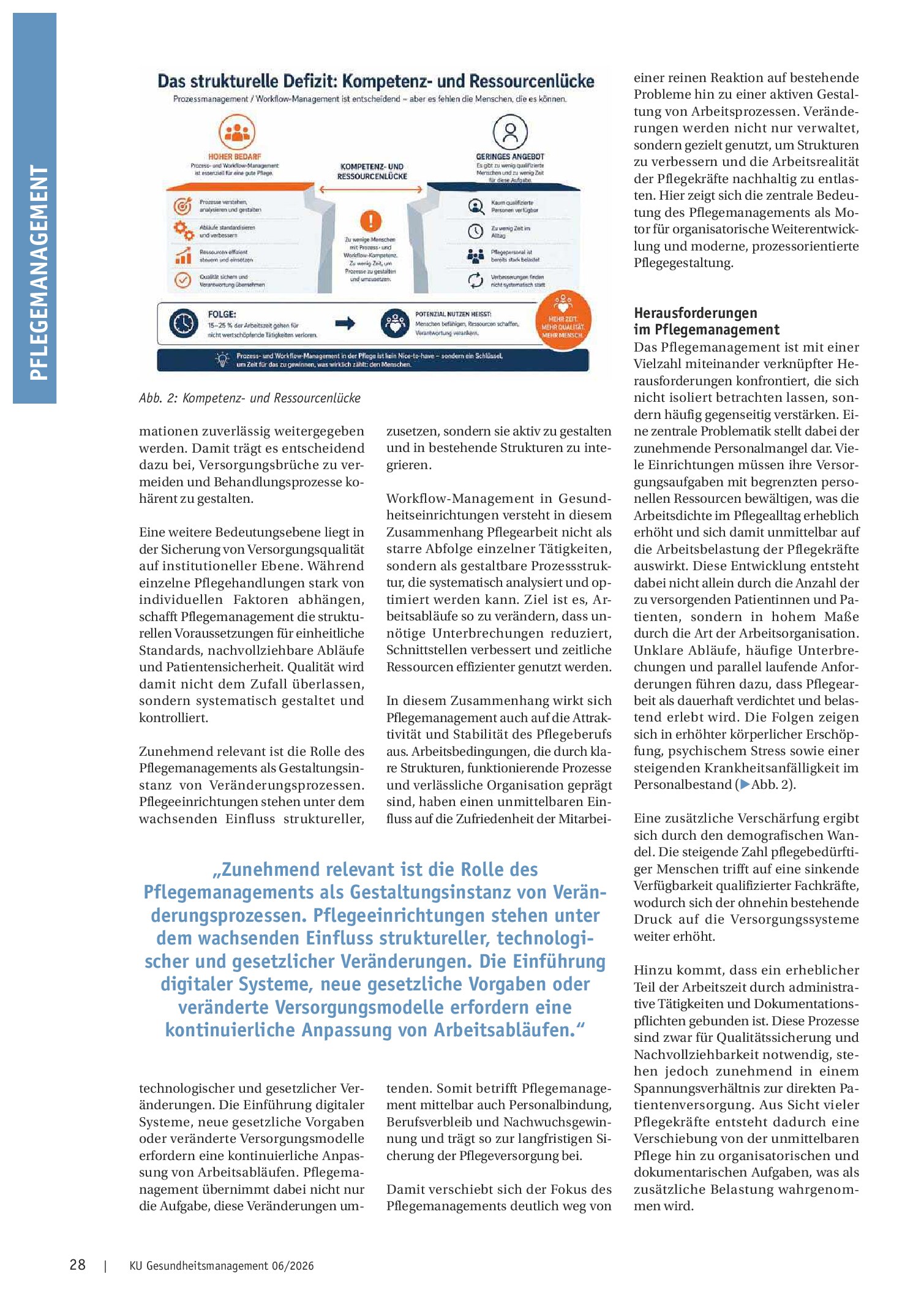 Vorschauseite 3: Wie geht es weiter im Pflegemanagement? Strategien für effiziente und patientenorientierte Pflege