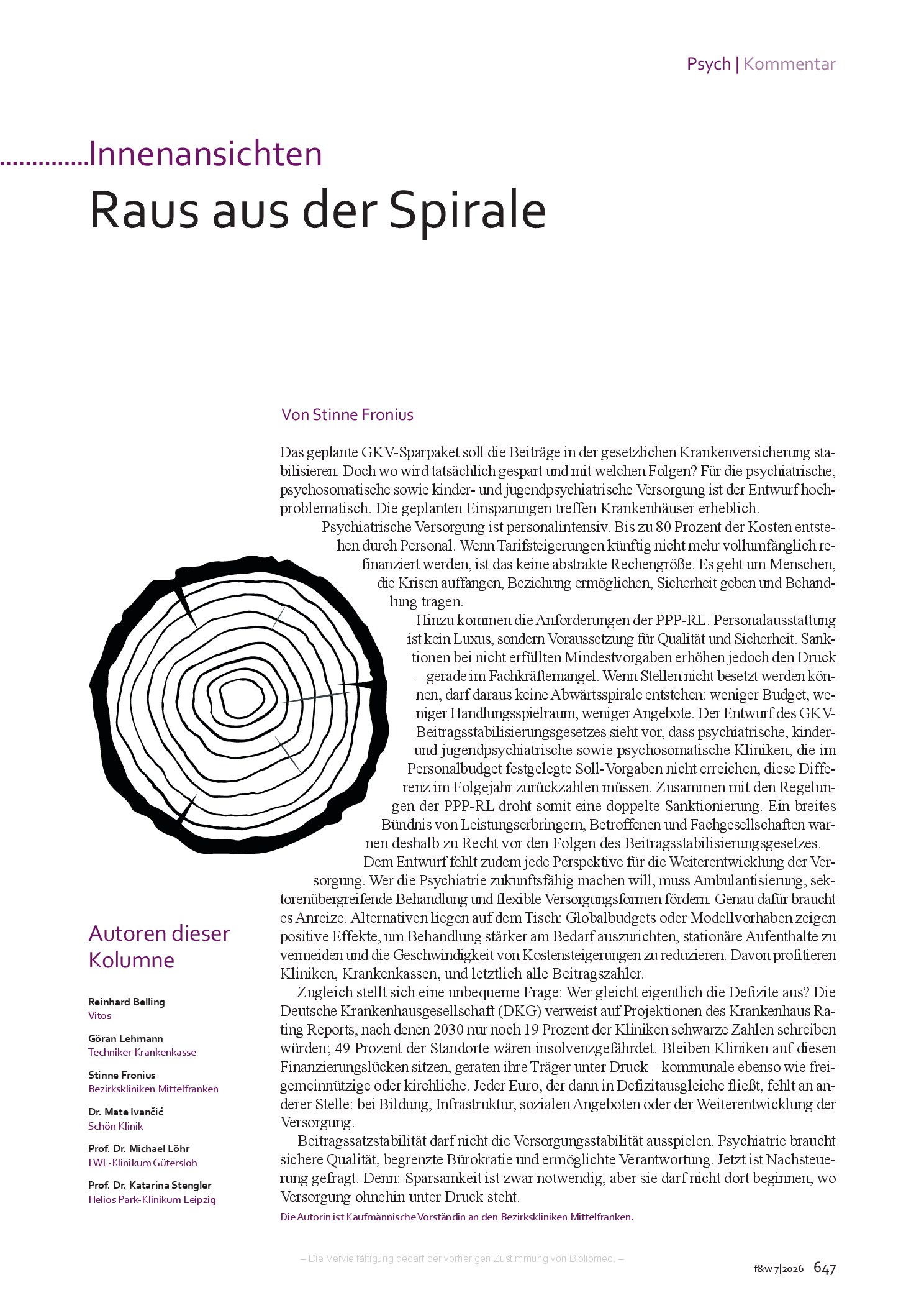 Vorschauseite 1: Raus aus der Spirale
