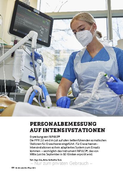 Vorschauseite 1: Personalbemessung auf Intensivstationen