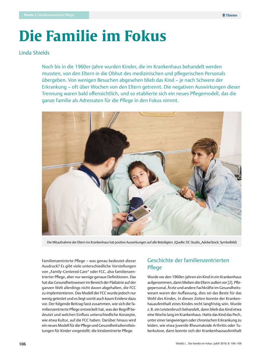 Vorschauseite 1: Die Familie im Fokus