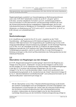 Vorschauseite 5: Neugestaltung der „AVR 2027“ des Deutschen Caritasverbandes