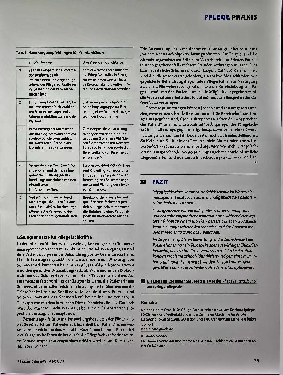 Vorschauseite 4: Im Notfall Wartezeiten optimieren
