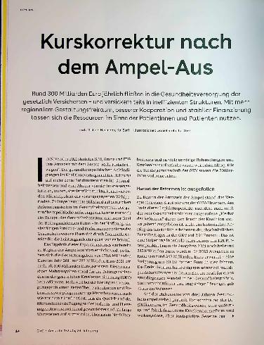 Vorschauseite 1: Kurskorrektur nach dem Ampel-Aus