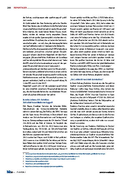 Vorschauseite 2: Wissenschaftliches Publizieren im Wandel: Hohe Anforderungen an Qualitätssicherung und Rahmenbedingungen