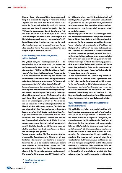Vorschauseite 6: Wissenschaftliches Publizieren im Wandel: Hohe Anforderungen an Qualitätssicherung und Rahmenbedingungen