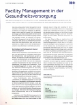 Vorschauseite 1: Facility Management in der Gesundheitsversorgung
