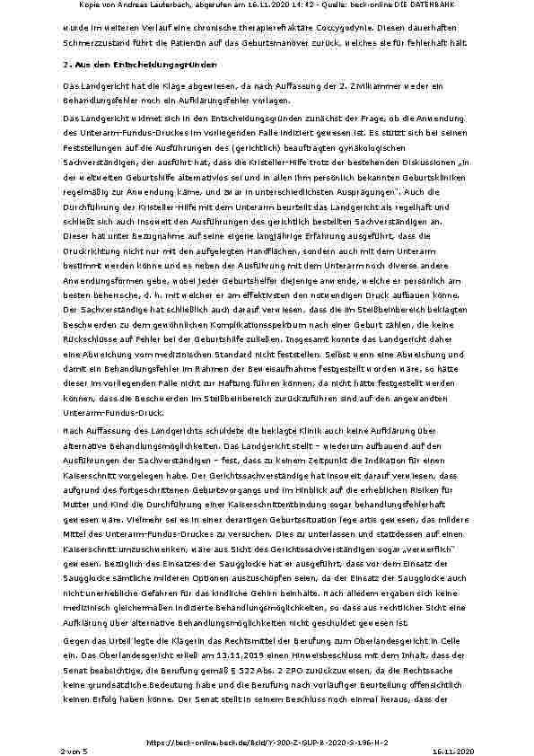 Vorschauseite 2: Der Handgriff nach Samuel Kristeller: In der Literatur umstritten, aber oft alternativlos.