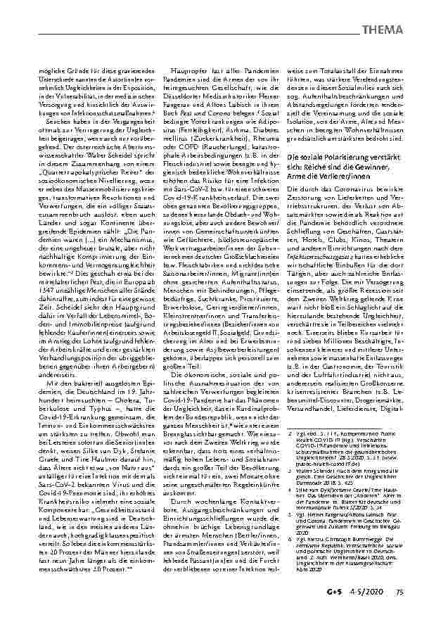 Vorschauseite 2: Corona und gesundheitliche Ungleichheit: Wer arm ist, muss eher sterben