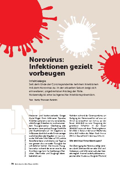Vorschauseite 1: Norovirus: Infektionen gezielt vorbeugen