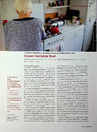 Vorschauseite 1: Grazer Geriatrie Tool Assessment zur Einschätzung des Versorgungsbedarfs geriatrischer und chronisch kranker Patienten.