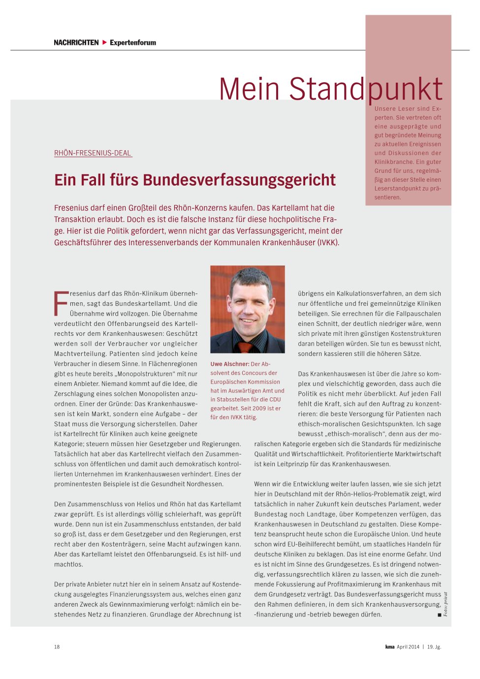 Vorschauseite 1: Ein Fall fürs Bundesverfassungsgericht