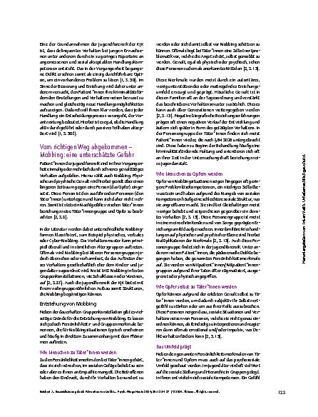 Vorschauseite 2: Resozialisierung durch Prävention von Mobbing fördern