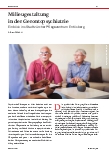 Vorschauseite 1: Milieugestaltung in der Gerontopsychiatrie: Einblick ins Stadtzürcher Pflegezentrum Entlisberg