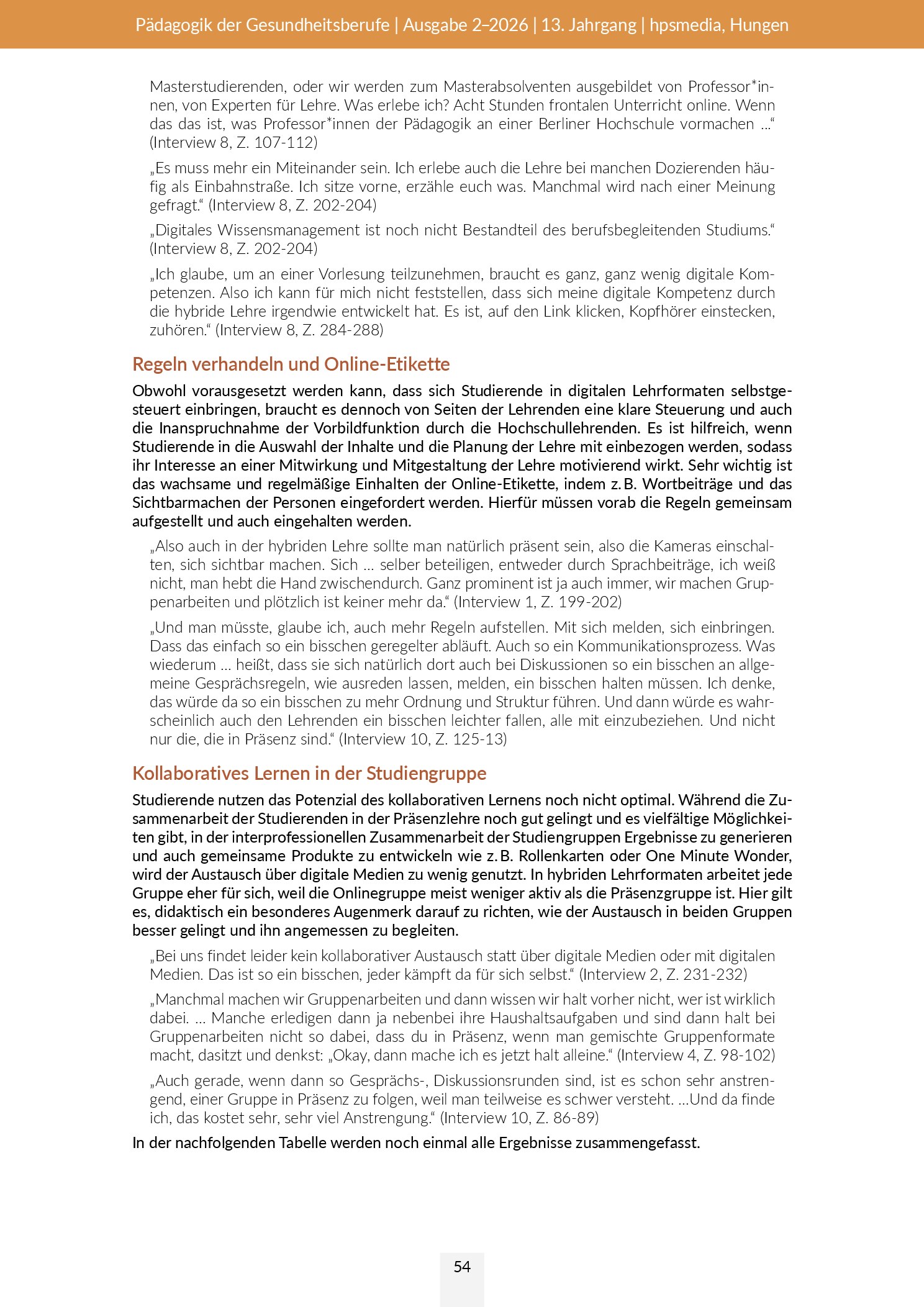 Vorschauseite 5: Eigenverantwortung und Entscheidungskompetenz für berufsbegleitend studierende Lehrkräfte im Gesundheitswesen stärken – Digitales Wissensmanagement und kritisches Denken im Fokus