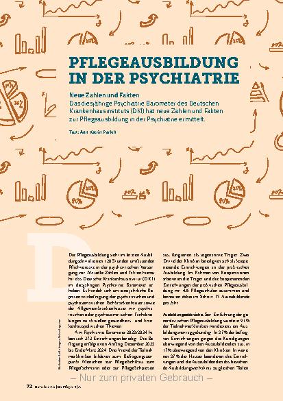 Vorschauseite 1: Pflegeausbildung in der Psychiatrie